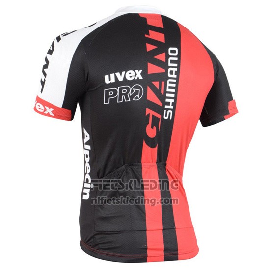2015 Fietskleding Giant Alpecin Rood en Wit Korte Mouwen en Koersbroek
